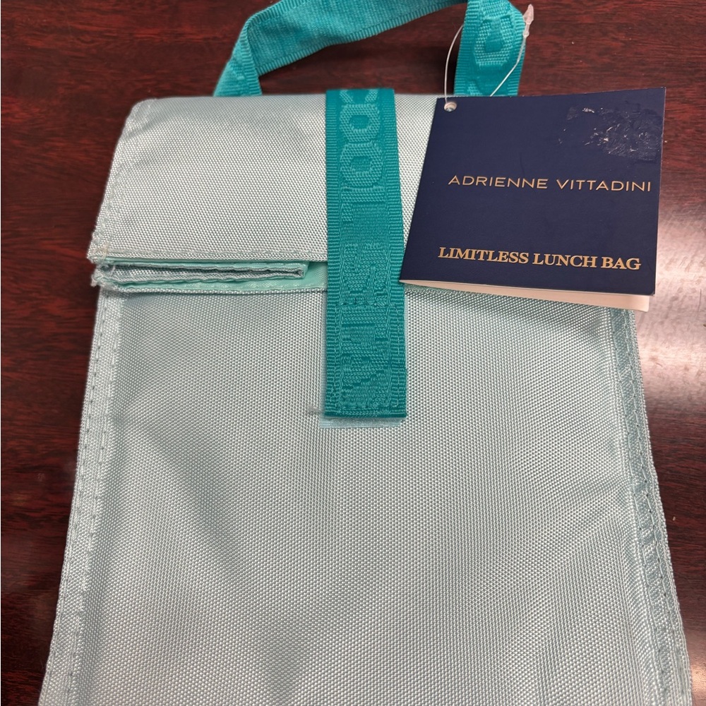 Adrienne Vittadini Blue Insulated Lunch Bag